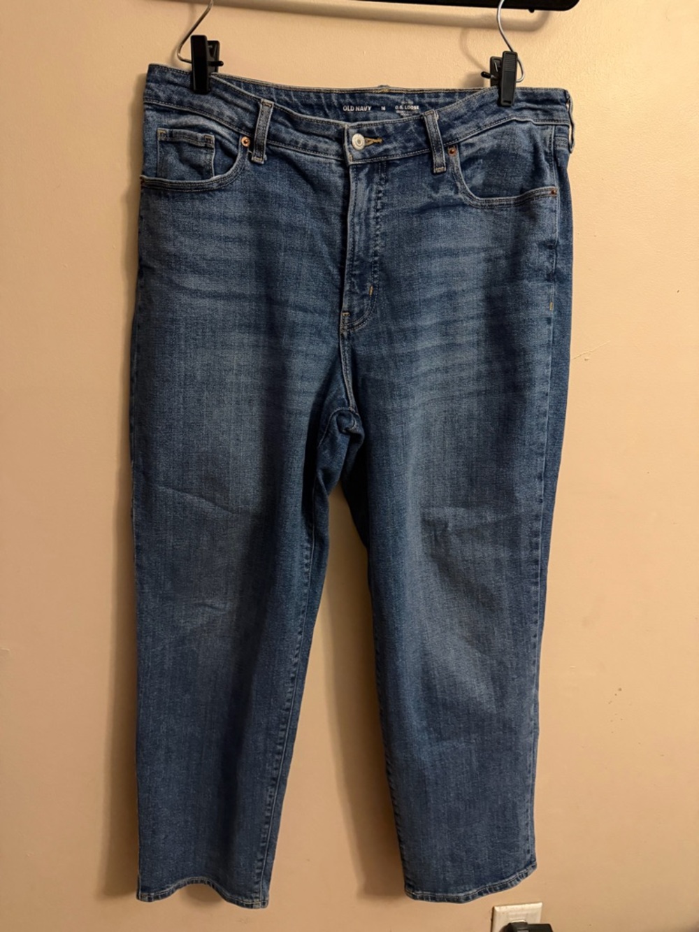 Old Navy Women’s High-Rise O.G. loose Jeans in Medium Blue